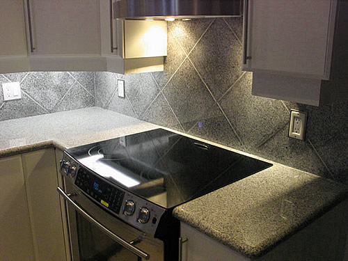 Granite Countertop,  Backsplash Tile